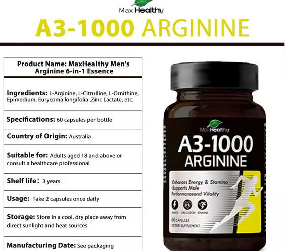 MaxHealthy-A3-1000 ARGININE