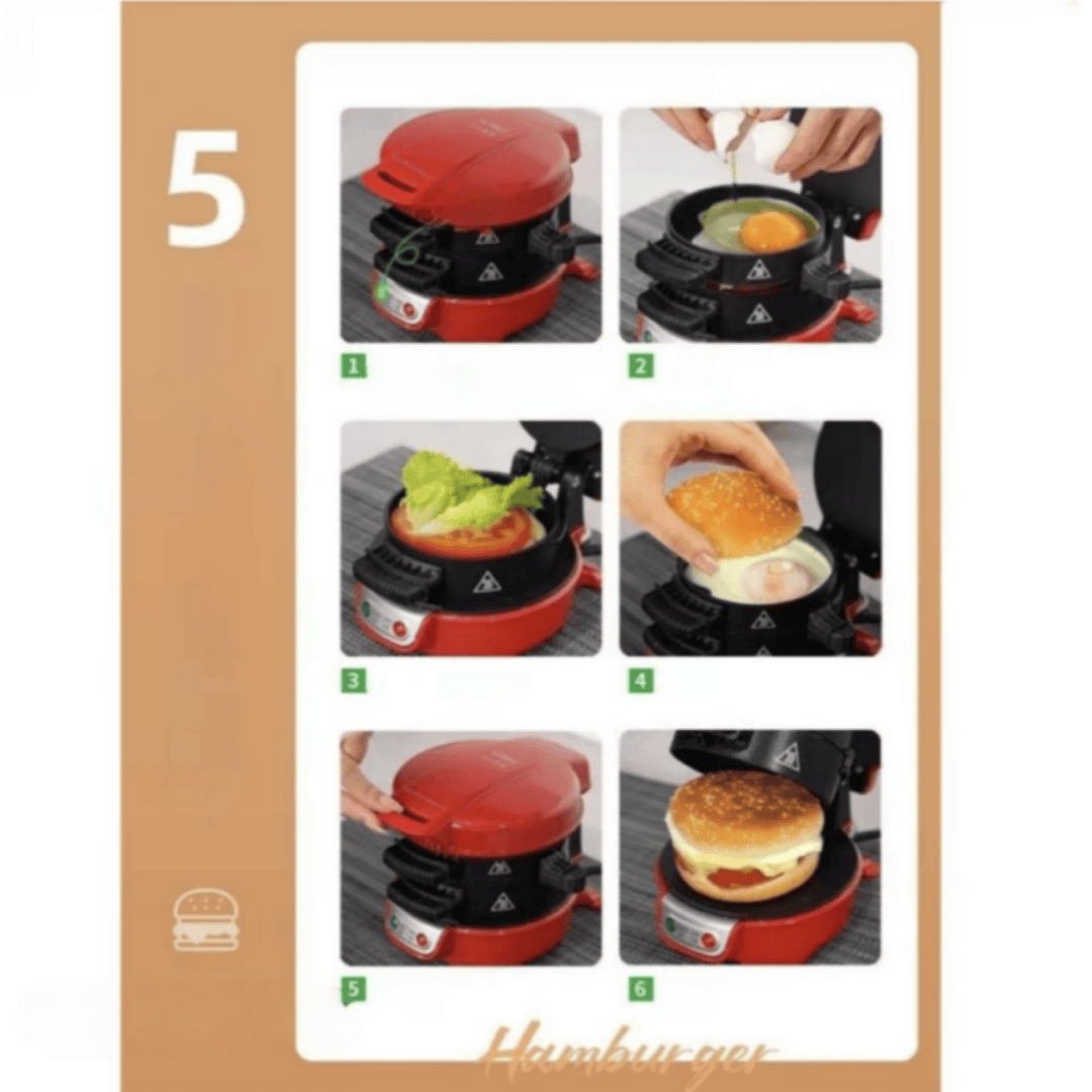 Multifunctional burger machine